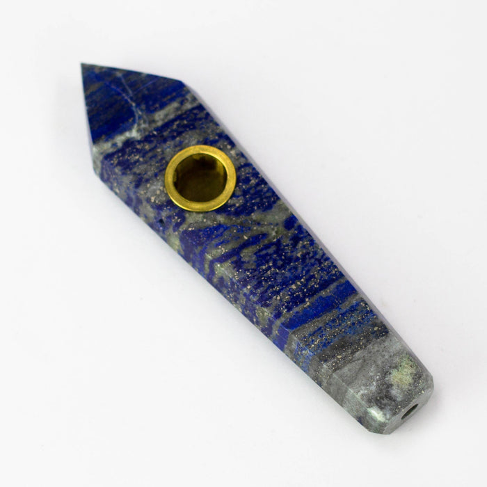 Acid Secs | Lapis Lazuli Crystal Pipe with Choke