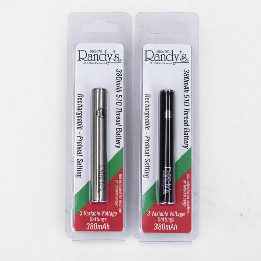 Randy's | 380 mAh Rechargeable Battery for 510 Cartridge Bong Outlet Canada Randy's | 380 mAh Rechargeable Battery for 510 Cartridge Bong Outlet Canada
