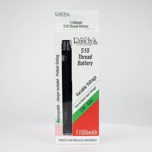 Randy's | 1100 mAh Rechargeable Battery for 510 Cartridge 510 Battery Smoking Cat Distribution