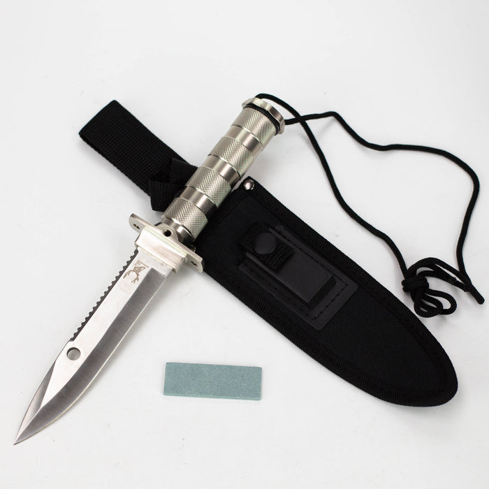 THE BONE EDGE | 10.5" Stainless Steel Blade Survival Knife with Sheath Heavy Duty [5819]
