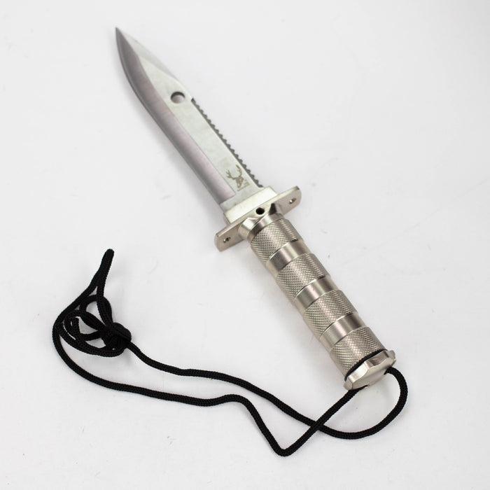 THE BONE EDGE | 10.5" Stainless Steel Blade Survival Knife with Sheath Heavy Duty [5819]