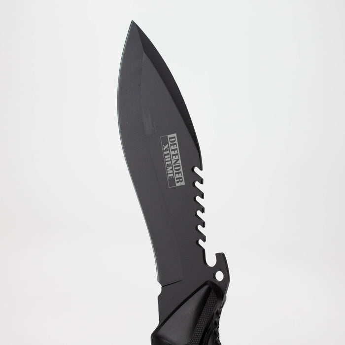 Defender-Xtream | 11" Black Hunting Knife with Sheath [6162]