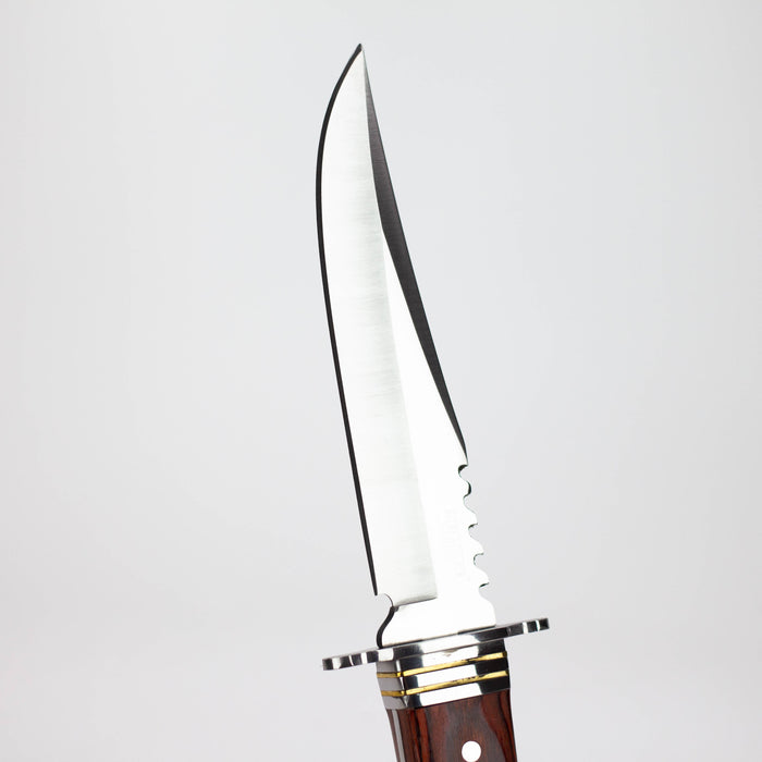 Defender-Xtream | 11" Hunting Knife Full Tang Stainless Steel Blade with Wood Handle [8155]