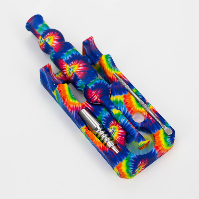 8" Silicone Nectar Collector Set [7050043]-Assorted Nectar Collector Purple Haze Smoke Inc