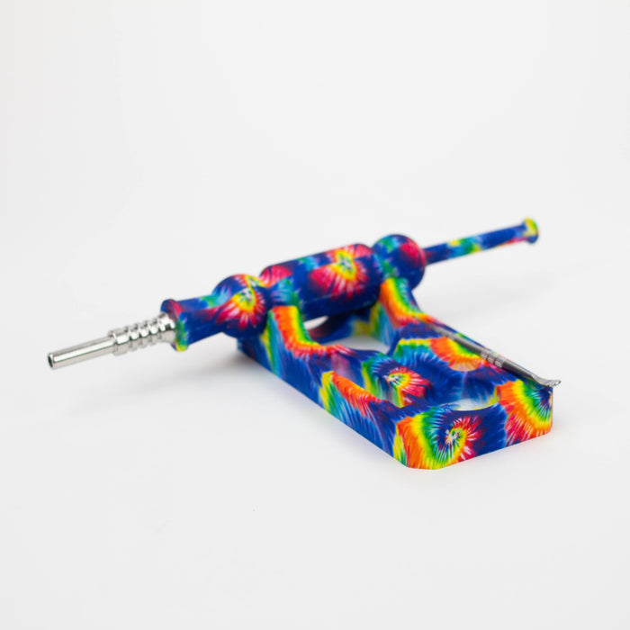 8" Silicone Nectar Collector Set [7050043]-Assorted Nectar Collector Purple Haze Smoke Inc