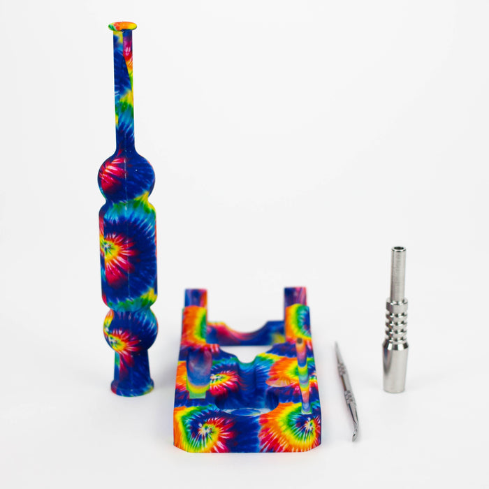 8" Silicone Nectar Collector Set [7050043]-Assorted Nectar Collector Purple Haze Smoke Inc