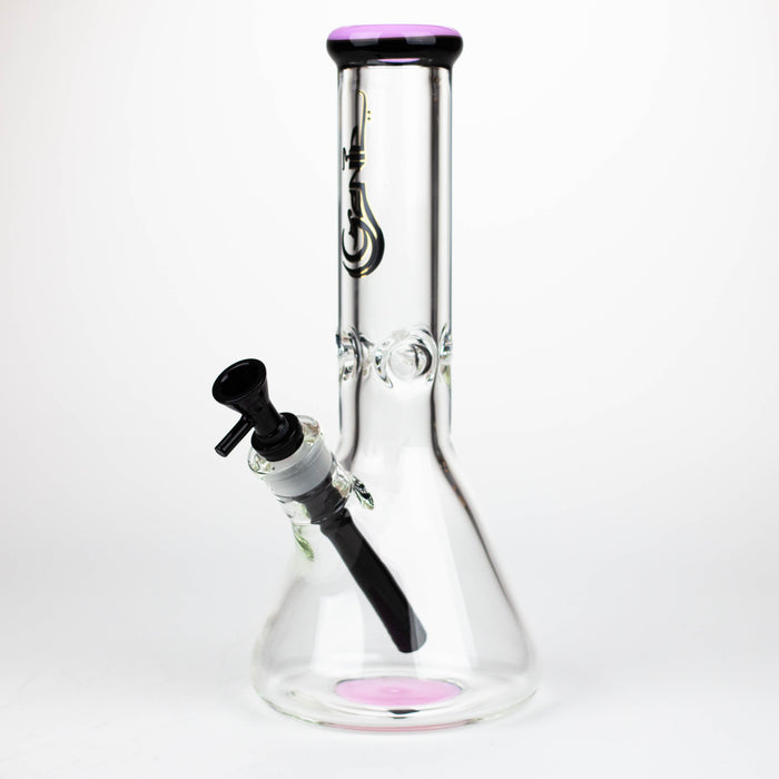 Genie | 12" Classic beaker 9 mm glass water bong [BK001] Glass Bong ONE Milky Pink