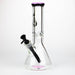Genie | 12" Classic beaker 9 mm glass water bong [BK001] Glass Bong ONE Milky Pink