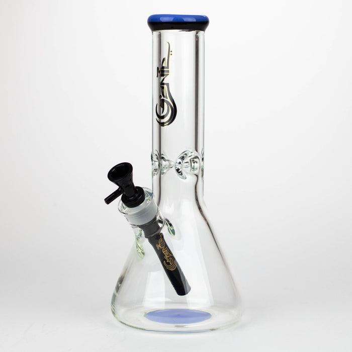 Genie | 12" Classic beaker 9 mm glass water bong [BK001] Glass Bong ONE Jade Blue