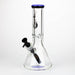Genie | 12" Classic beaker 9 mm glass water bong [BK001] Glass Bong ONE Milky Purple