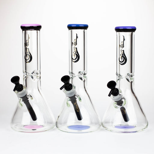 Genie | 12" Classic beaker 9 mm glass water bong [BK001] Glass Bong ONE