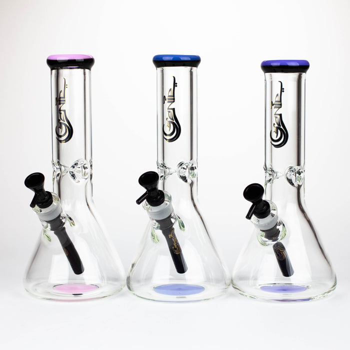 Genie | 12" Classic beaker 9 mm glass water bong [BK001] Glass Bong ONE