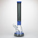 Genie | 17" sandblasted artwork tube 7 mm glass water bong [GB21006] Glass Bong ONE T-Black