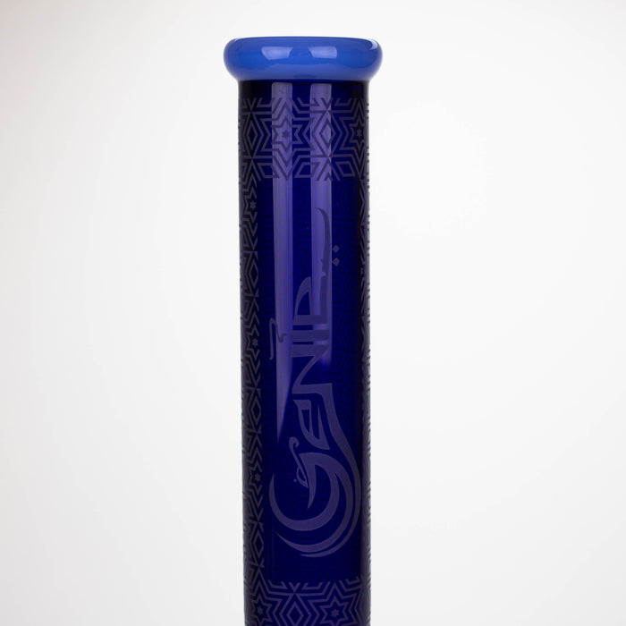 Genie | 17" sandblasted artwork tube 7 mm glass water bong [GB21006] Glass Bong ONE