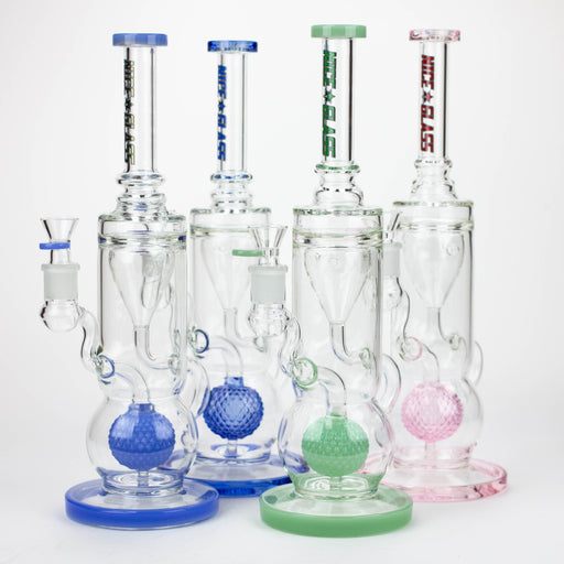 NG | 15 inch Textured Ball Incycler [S393] Glass Bong High-End Brands Glass