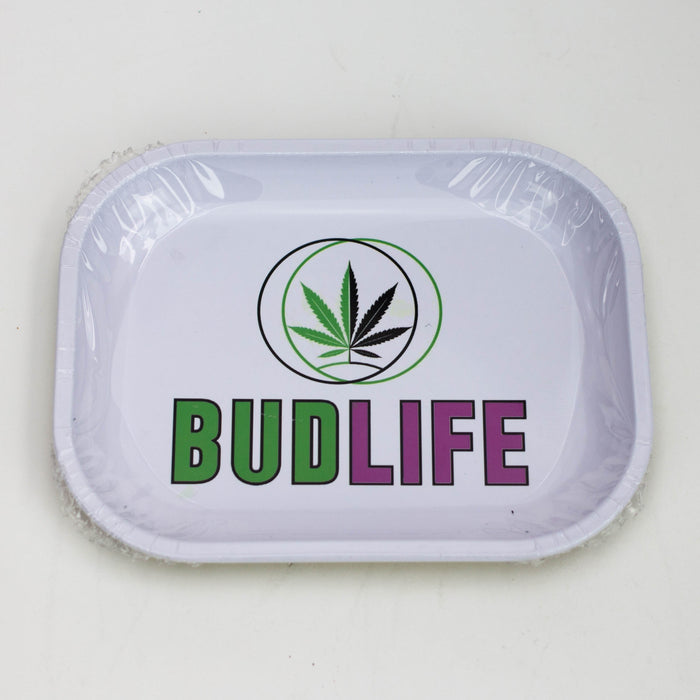 SMALL METAL ROLLING TRAY Tray Purple Haze Smoke Inc BUD LIFE