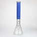 Genie | 17" sandblasted artwork tube 7 mm glass water bong [GB21005] Glass Bong ONE