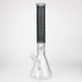 Genie | 17" sandblasted artwork tube 7 mm glass water bong [GB21005] Glass Bong ONE T-Black