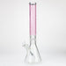 Genie | 17" sandblasted artwork tube 7 mm glass water bong [GB21005] Glass Bong ONE Pink