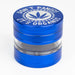 Heavy Duty Large "Don't Panic It's Organic" 4 Parts Weed Grinder Engraved in Canada Design #1 Regular Grinder Laser Ninja Blue