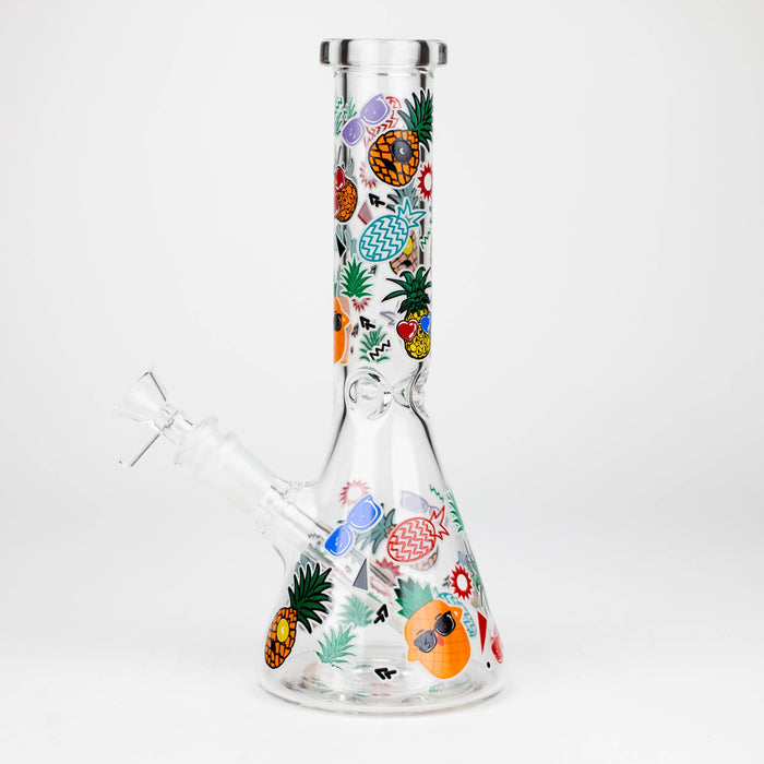 10" Glow in the dark Glass Bong [WP 107] Glass Bong JJ Distribution