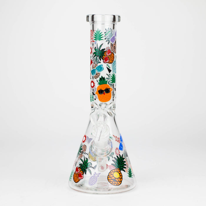 10" Glow in the dark Glass Bong [WP 107] Glass Bong JJ Distribution
