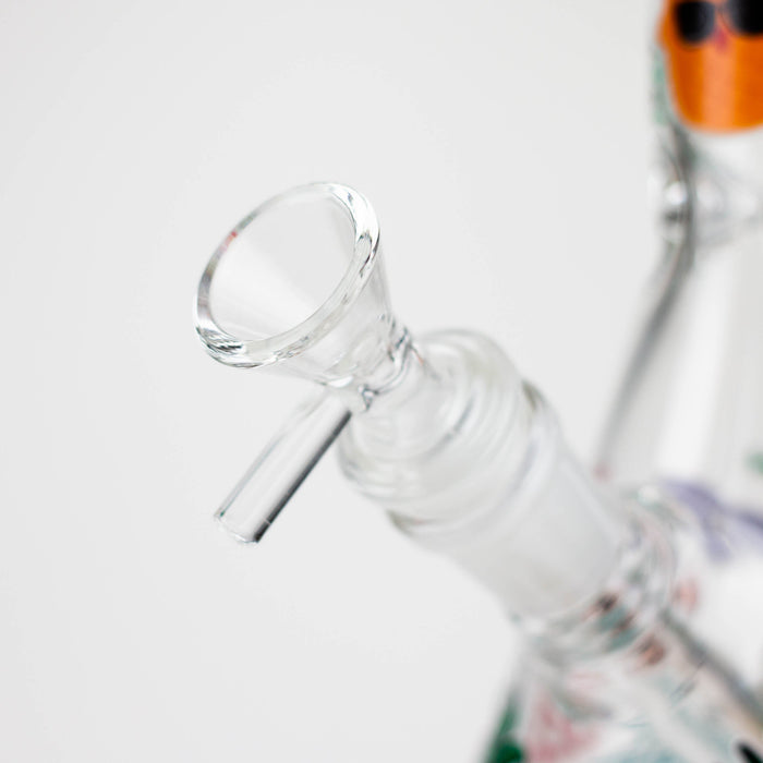 10" Glow in the dark Glass Bong [WP 107] Glass Bong JJ Distribution