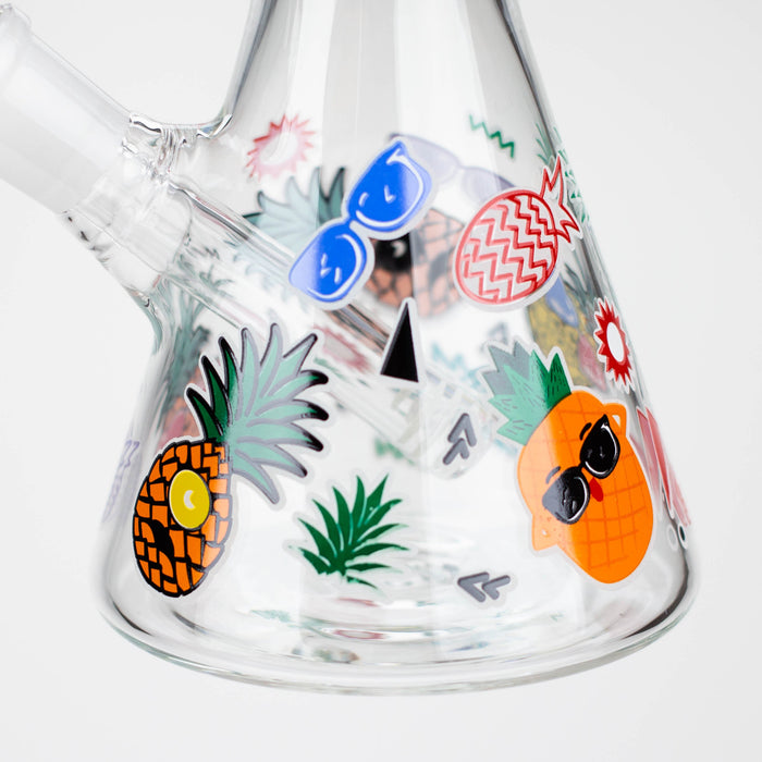 10" Glow in the dark Glass Bong [WP 107] Glass Bong JJ Distribution