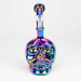 7" Skull shape Eletroplate Glass Bong [WP 045] Glass Bong JJ Distribution Rrainbow
