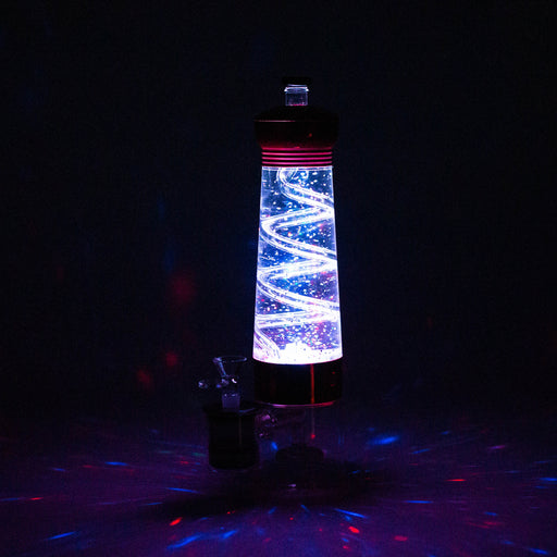 12" Electric lava lamp bong with UFO Perc (Assorted color) Resin · Silicone · Plastic Bong JJ Distribution