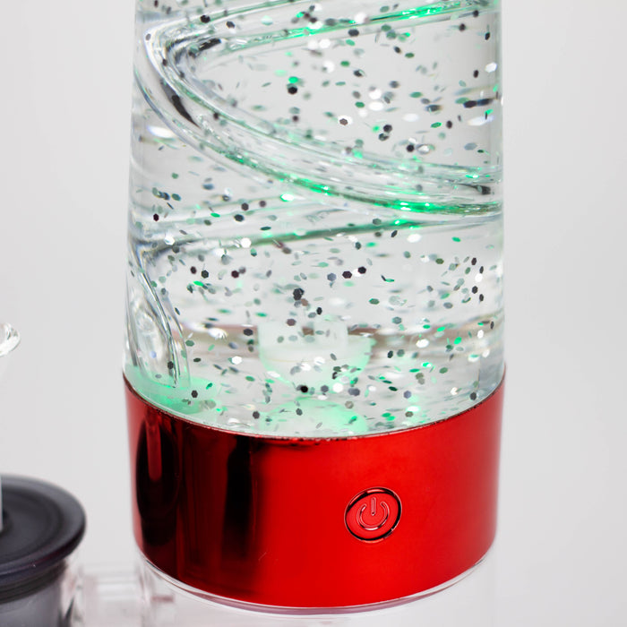 12" Electric lava lamp bong with UFO Perc (Assorted color) Resin · Silicone · Plastic Bong JJ Distribution