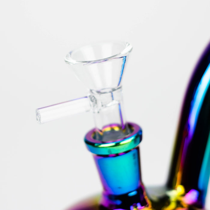 7" Skull shape Eletroplate Glass Bong [WP 045] Glass Bong JJ Distribution