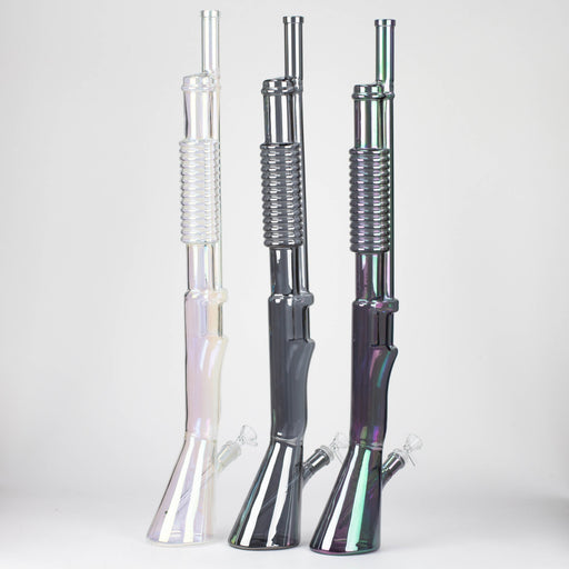 26.5" Eletroplate Shotgun Glass Bong [WP-155] Glass Bong JJ Distribution