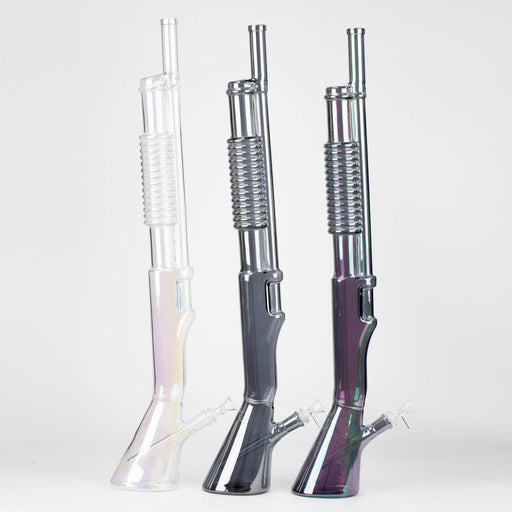 26.5" Eletroplate Shotgun Glass Bong [WP-155] Glass Bong JJ Distribution