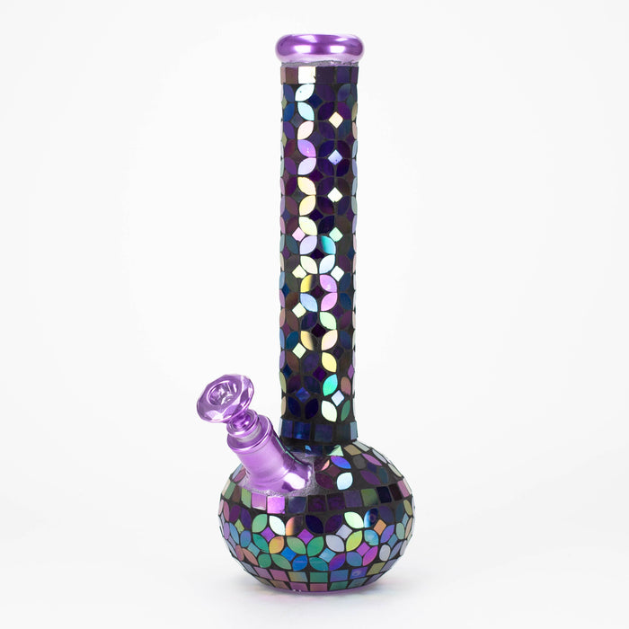15.5" Mosaic 7mm glass bong [MSAK-4] Glass Bong Canadian Distributor
