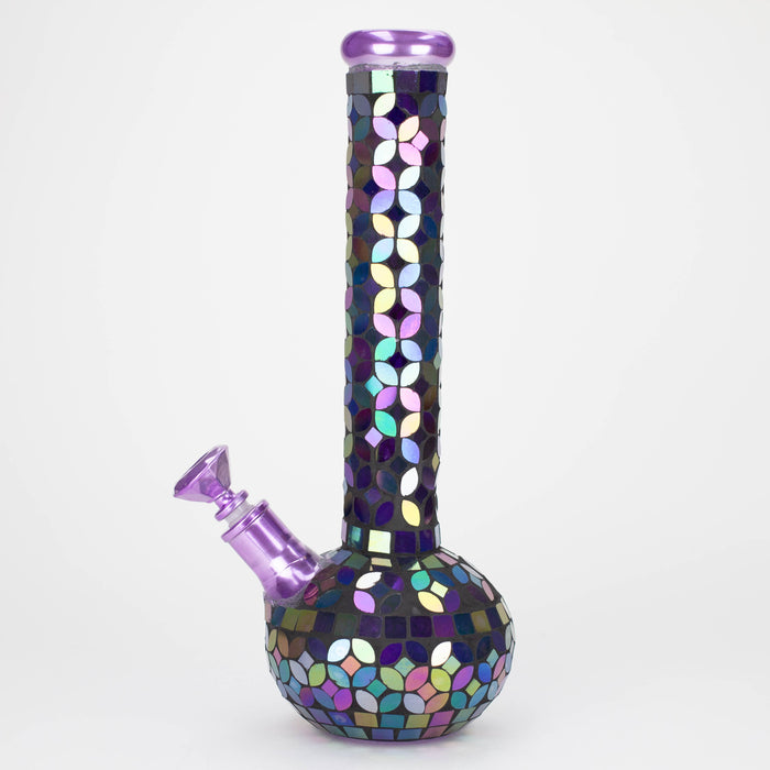 15.5" Mosaic 7mm glass bong [MSAK-4] Glass Bong Canadian Distributor