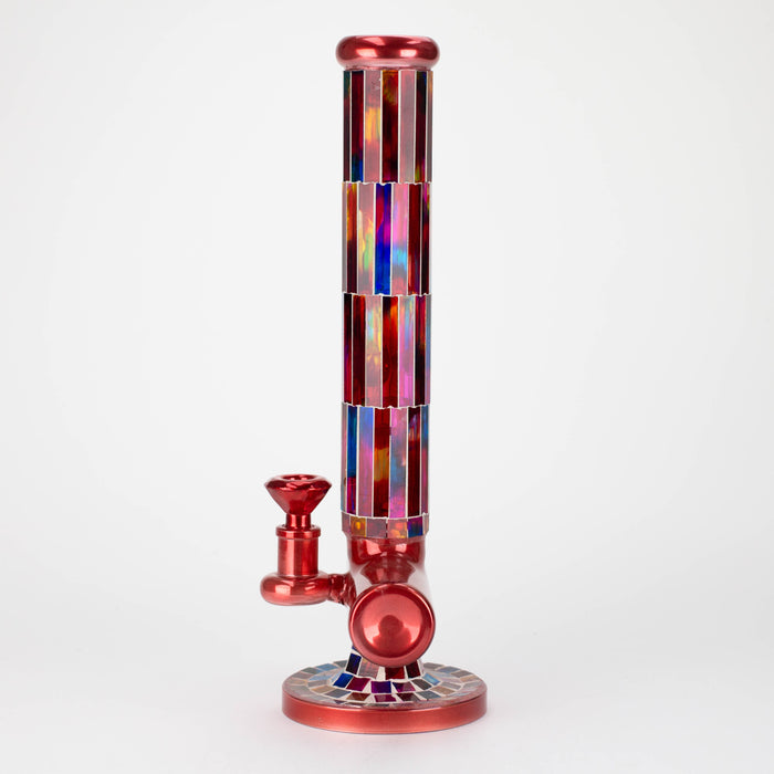 15.5" Mosaic 7mm glass bong with inline diffuser and tree arm percolator [MSAK-11]