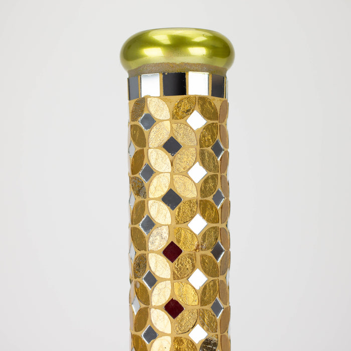 14" Mosaic 9mm glass beaker bong with tree arm percolator [MSAK-2] Glass Bong Canadian Distributor