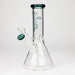 PHS | 8" Glass beaker Bong [G23177] Glass Bong Purple Haze Smoke Inc Teal