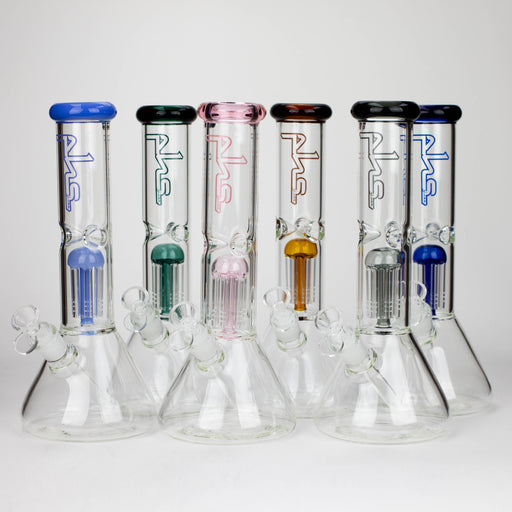 PHS | 12" Glass beaker Bong with tree arm percolator [PHS-PC-12] Glass Bong Purple Haze Smoke Inc