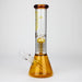PHS | 12" Glass beaker color Bong with tree arm percolator [PHSPR-12] Glass Bong Purple Haze Smoke Inc Golden Yellow