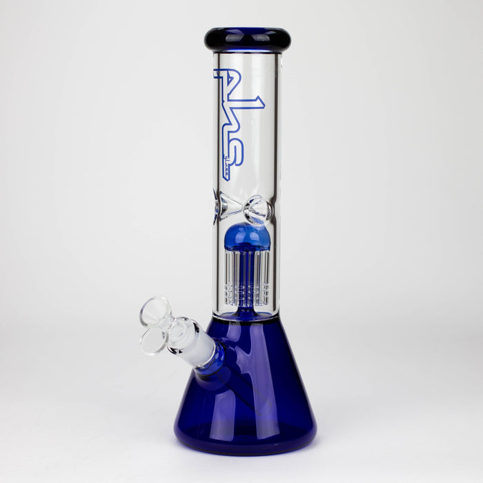 PHS | 12" Glass beaker color Bong with tree arm percolator [PHSPR-12] Glass Bong Purple Haze Smoke Inc Blue