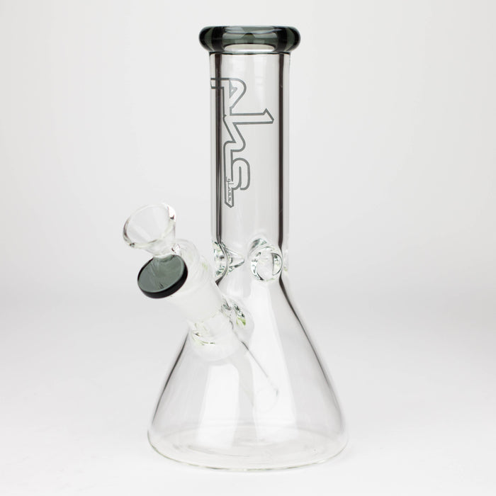 PHS | 8" Glass beaker Bong [G23177] Glass Bong Purple Haze Smoke Inc Smoke Grey
