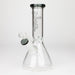 PHS | 8" Glass beaker Bong [G23177] Glass Bong Purple Haze Smoke Inc Smoke Grey