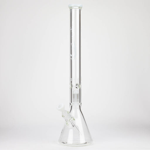 GENIE | 24" 9mm single percolator glass water bong [ GB1905 ] Glass Bong ONE White