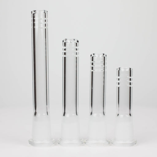 Glass Slitted Glass Diffuser Downstem 4 size (2.5"-5") mixed Pack of 12 Downstem · Bowlstem 777 Smoke