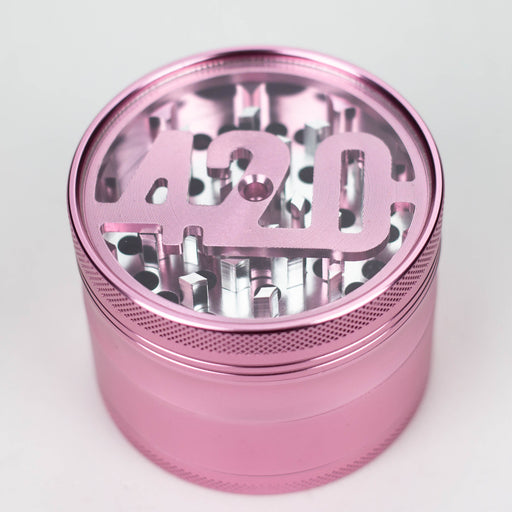 Z2.5" aluminum grinder 4 layers with 420 design [GA11] Regular Grinder 777 Smoke