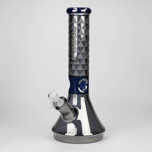 COBRA | 13" Eletroplate 7 mm Glass Beaker Bong [LL1026] Glass Bong JJ Distribution Jade Blue