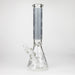 14" Leaf Glow in the dark 7 mm glass bong [LL033] Glass Bong JJ Distribution Grey
