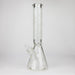 14" Leaf Glow in the dark 7 mm glass bong [LL033] Glass Bong JJ Distribution White